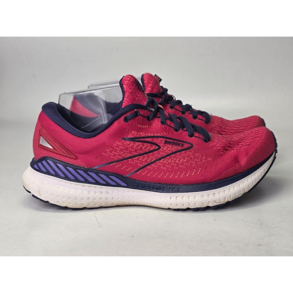 Brooks Glycerin 19 Women's Sneakers Size 9 B Red‎ Blue Medium Running Shoes